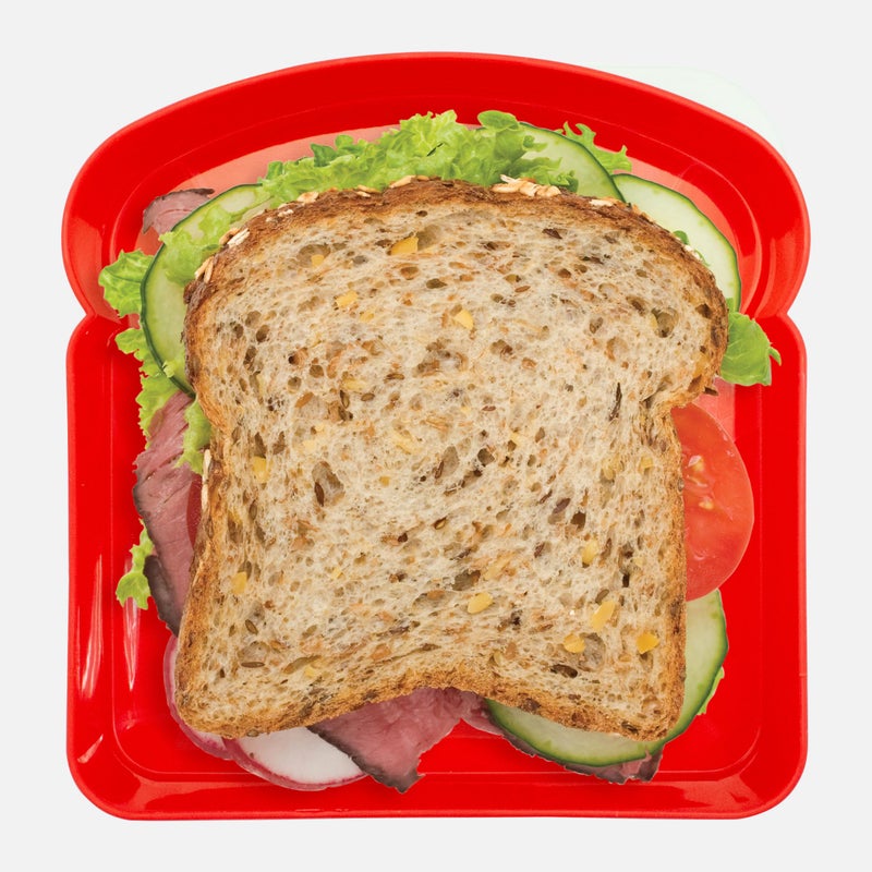 Jacent Reusable Kids Lunch Sandwich Box Container, 3D Sea Life: 1 Pack *Colors Vary, Pack Sandwiches For Childs Lunch, Sandwich Saver For On The Go - Image 3